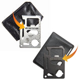 Personalized Engraved 11-Function Credit Card Size Steel Pocket Multitool