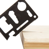 Personalized Engraved 11-Function Credit Card Size Steel Pocket Multitool