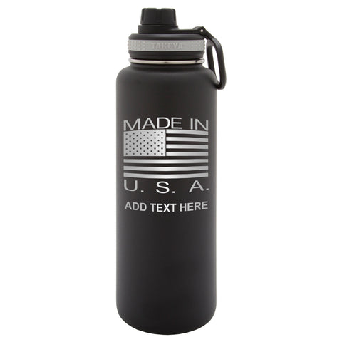 Personalized Engraved Made In the USA Water Bottle Tumbler