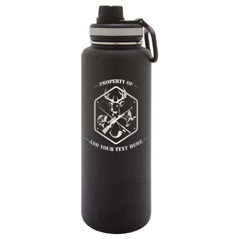 Personalized Engraved Outdoorsman Water Bottle