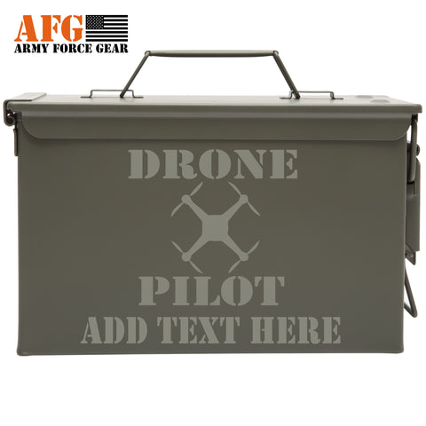Metal Ammo Can Drone Pilot with Custom Engraving