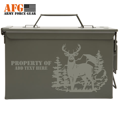 Ammo Can Personalized Ammo Storage Waterproof, Hunting Camping Gifts for Him, Dad, Husband