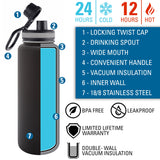 ArmyForceGear.com Personalized American Flag Soldier Grunge Stainless Thermoflask Water Bottle