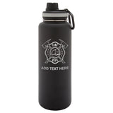 Personalized Firefighter Stainless Steel Water Bottle Gift