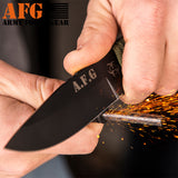 Paracord Knife with Fire Starter, Engraved with With Bio Hazzard