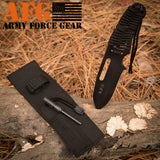 Personalized Paracord Knife with fire starter with custom initials