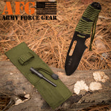 Personalized Paracord Knife with fire starter with custom initials