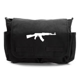 AK-47 Assault Rifle Army  Canvas Messenger Shoulder Bag