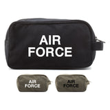Air Force USAF Text Canvas Shower Kit Travel Toiletry Bag Case