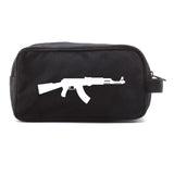 AK-47 Assault Rifle Canvas Shower Kit Travel Toiletry Bag Case