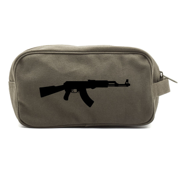 AK-47 Assault Rifle Canvas Shower Kit Travel Toiletry Bag Case – Army ...