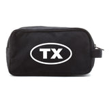 Texas Oval Bumper Sticker Canvas Shower Kit Travel Toiletry Bag Case