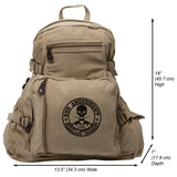 2nd Amendment Homeland Security Army Sport Heavyweight Canvas Backpack Bag