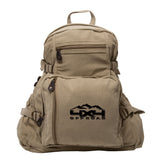 4x4 Off Road Army Sport Heavyweight Canvas Backpack Bag
