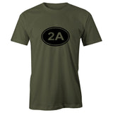 2A Gun Ammo Bullets Short Sleeve 100% Cotton Men's T-Shirt