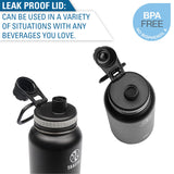 Personalized Engraved Downhill Ski Water Bottle Sports