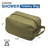 Texas Canvas Shower Kit Travel Toiletry Bag Case