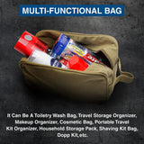 2A Gun Ammo Bullets Canvas Shower Kit Travel Toiletry Bag Case